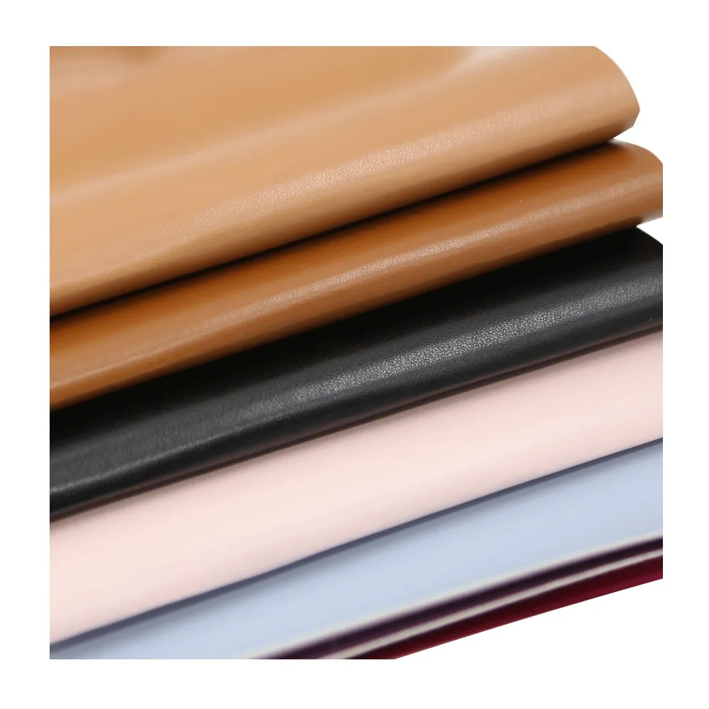 R61 Nonwoven PU Synthetic Embossed Faux Leather for Shoe Lining Material