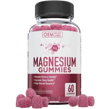 Magnesium Glycinate Gummy Vitamin Sleeping Bear Gummies Magnesium Threonate Gummies Cramp Relaxation OEM Magnesium Glycinate