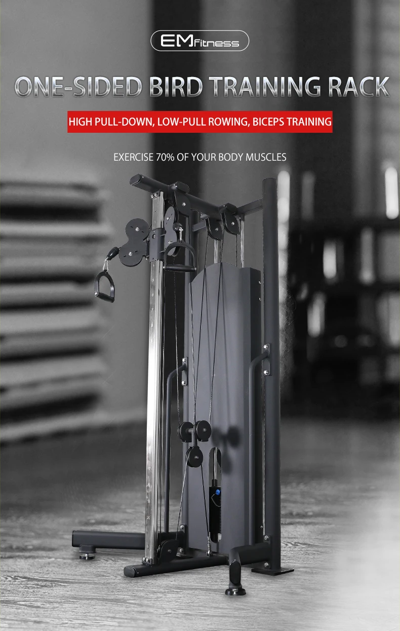 Gym Equipment Cable Crossover Fitness Strength Unilateral Multi