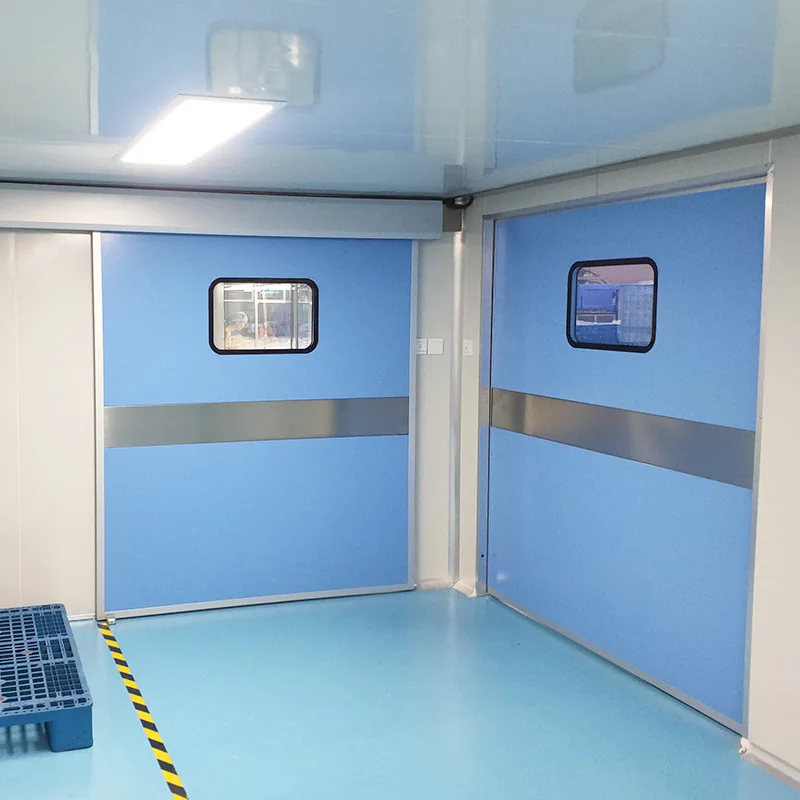 Automatic Sliding Doors With Infrared Sensing Switches and Contactless Sensors for Hospital Airtight Automatic Doors