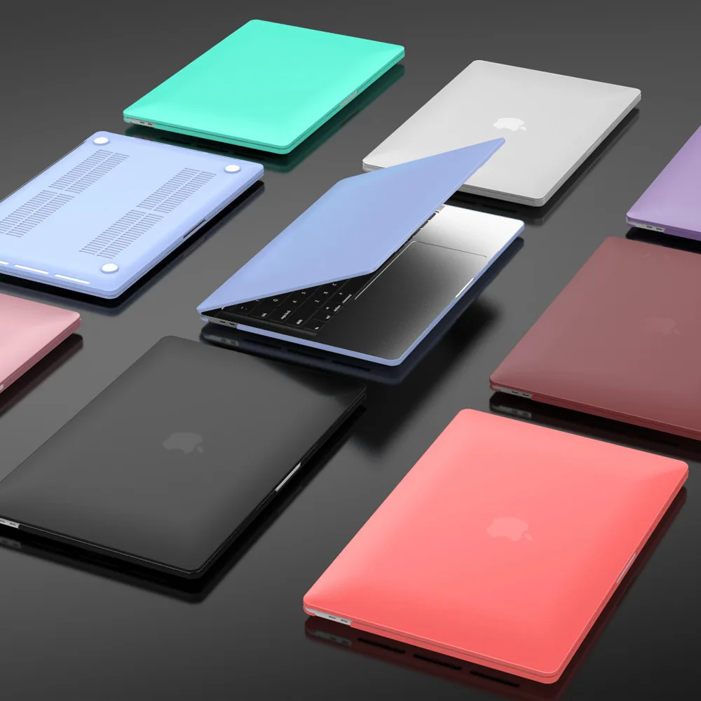 High Quality16-color case  Smooth Shockproof Matte PC Protective Hard Shell case ultra Slim Protective Hard Shell Laptop