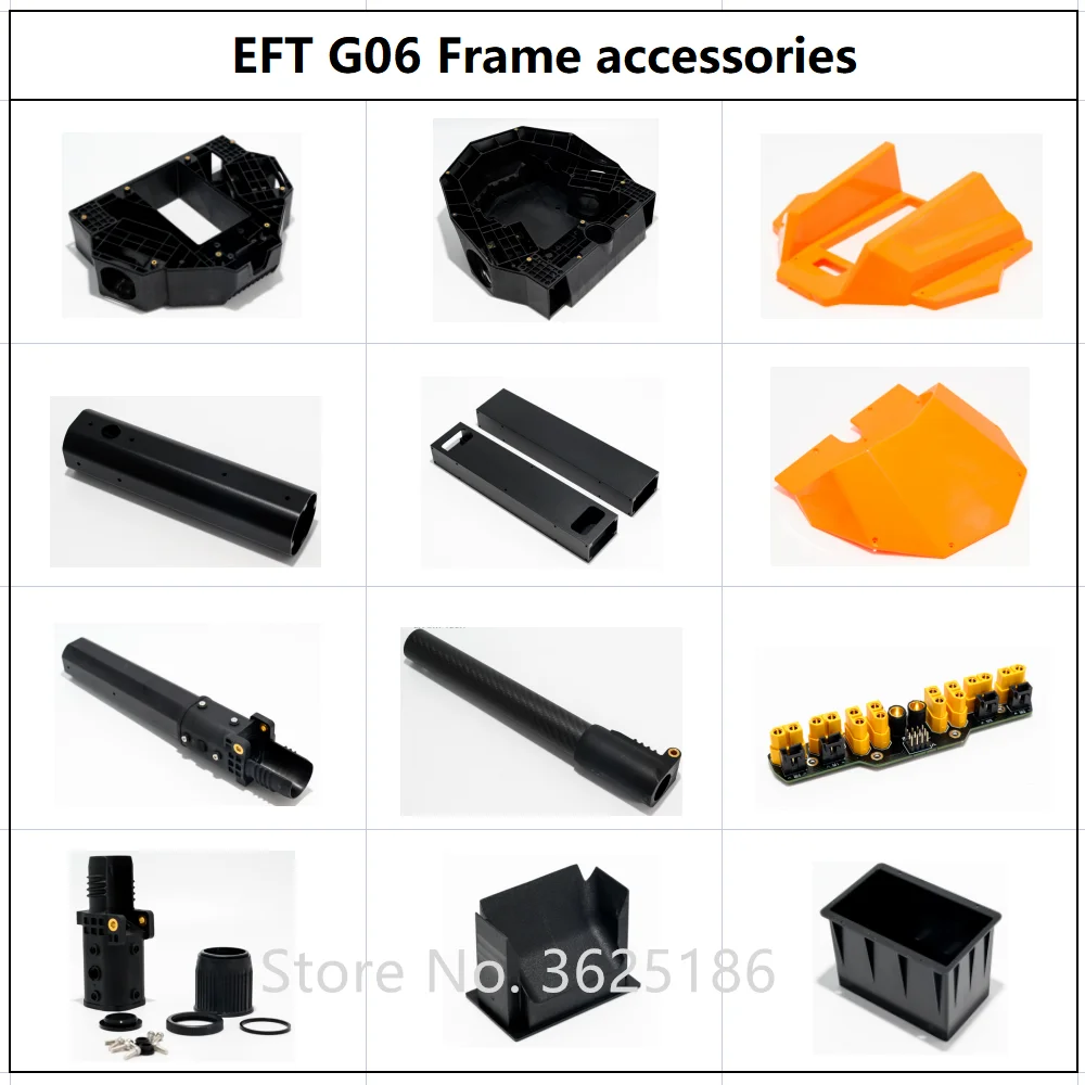 EFT G06 frame agricultural drone accessories fuselage hood center plate arm aluminum tube carbon tube  folding battery box