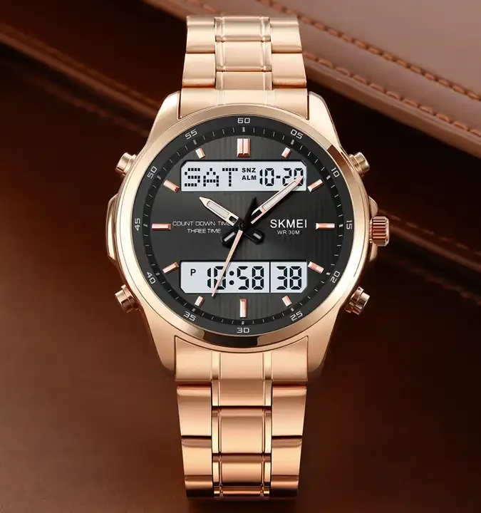 Orologio SKMEI Uomo In Silicone - Quadrante Grande Analogico, Impermeabile 30m, Luminoso - Regalo Per Papà - 4