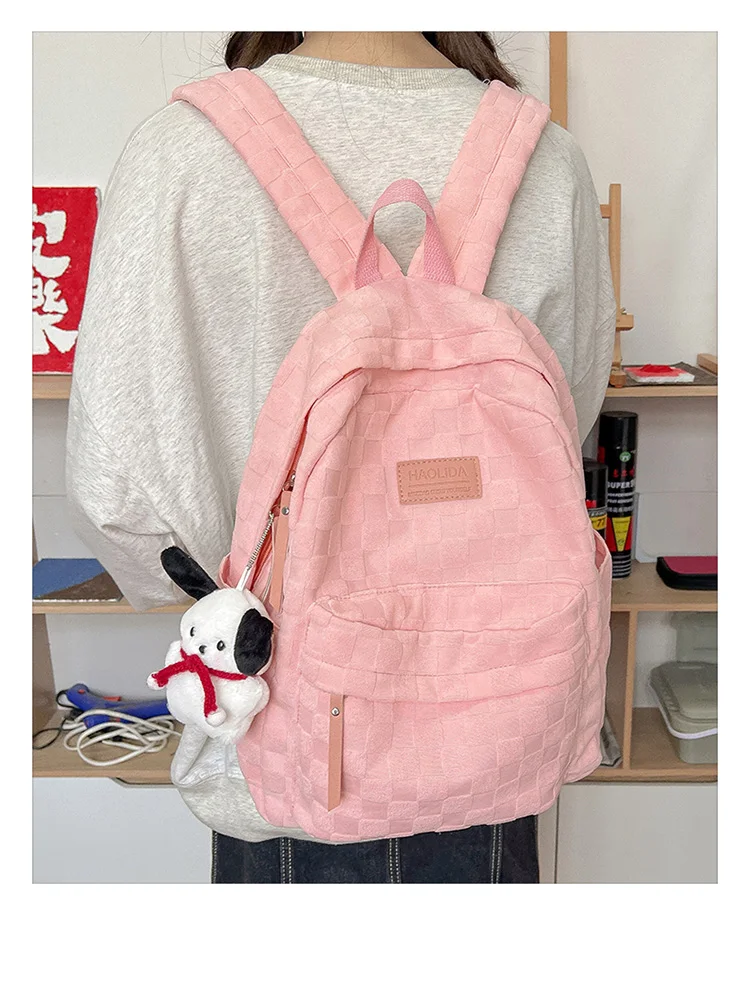 Nylon Waterproof The Spot Leisure College Students School Bag Fashion