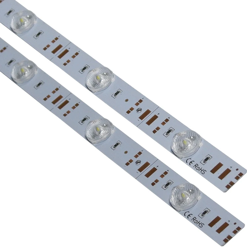 Diffuse Reflection Strip Light Advertising Box Slim 12W White Lattice Back Light Rigid Strip Light Lens