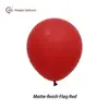 Bandiera rossa con finitura opaca
