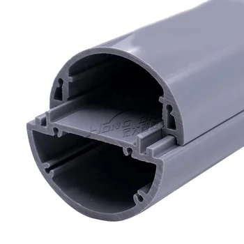 free sample custom OEM plastic extrusion round profile PVC PP profile tube ABS PC plastic profile for building