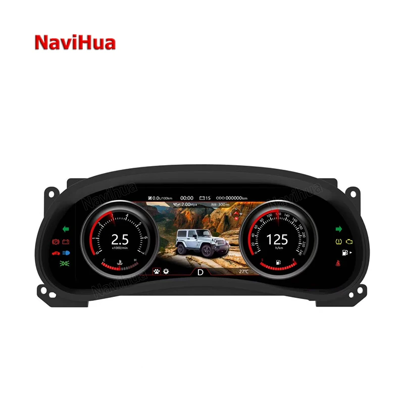 Navihua Touch Screen Lcd Dashboard Speedometer Multifunction Digital Instrument  Cluster For Jeep Jl Jk Wrangler 2011 - Buy Digital Instrument Cluster For Jeep  Wrangler Jk Jl Digital Cluster Speedometer 2011 Dashboard Speedometer ,Digital