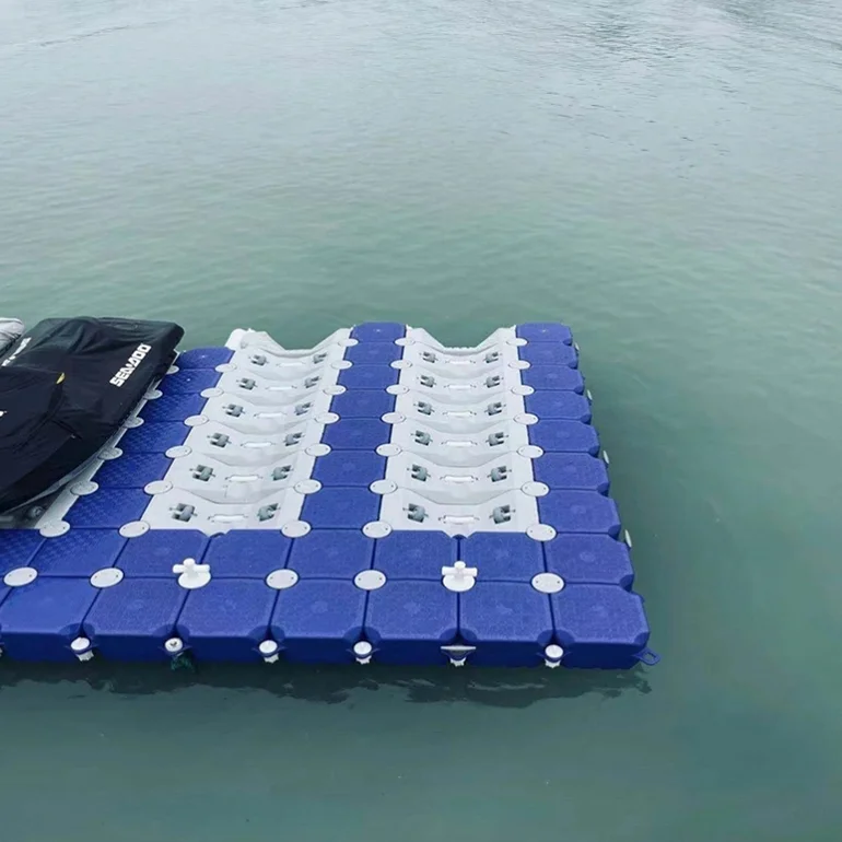 Jetski Floating Dock With Rollers in the Center Easy Jet Ski Dock for Sale