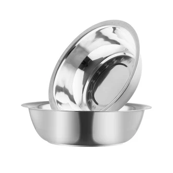 Eco Friendly Stainless Steel Bowl Set Rice Wash Basin Mixing Bowls Food Basin Soup Bowl for Food Preparation