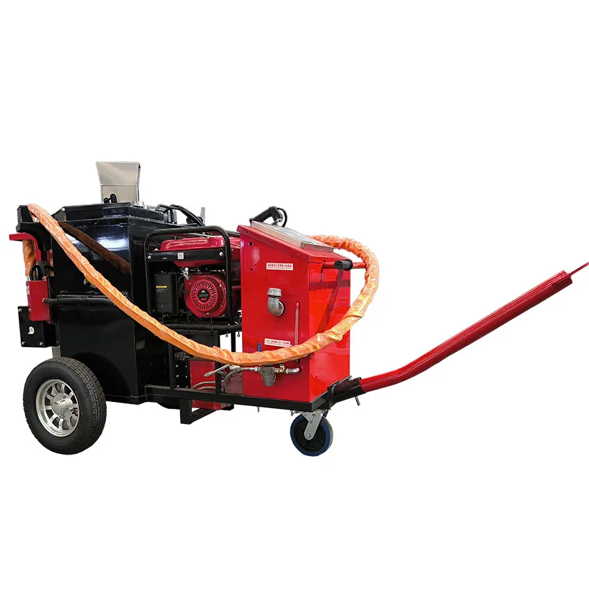 Hand push Asphalt crack Sealant heating cart for road pavement repair process