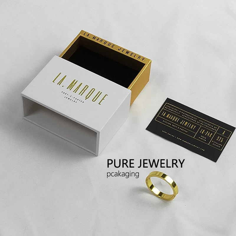 Custom Logo Necklace Gift Packaging Magnetic Paper Jewelry Box - Buy ...