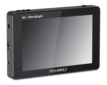 FEELWORLD LUT7S PRO 7 Inch 2200nits 3D LUT Touch Screen DSLR Camera Field Director AC Monitor F970 External Power and Install detail image