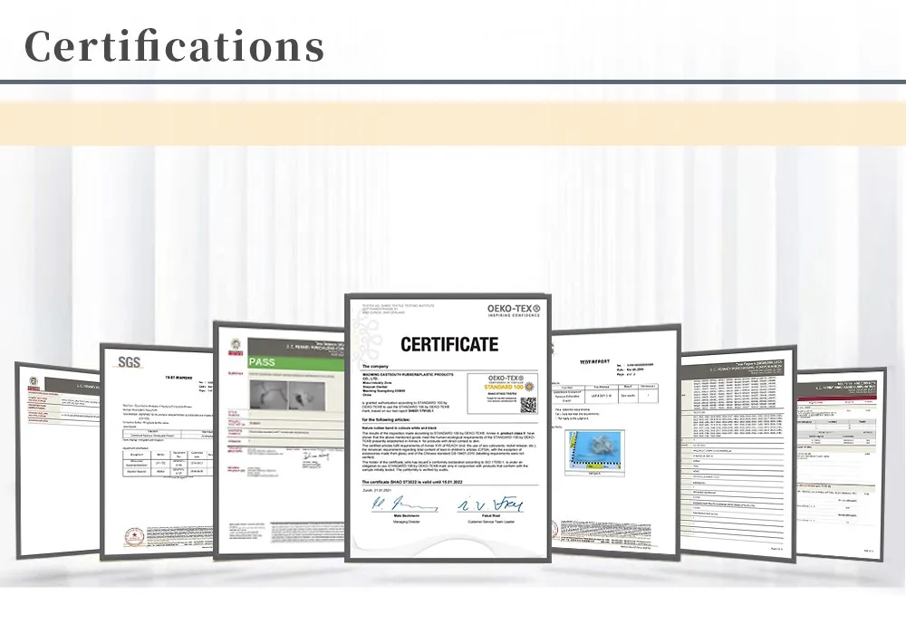 Natural Latex 2mm Thickness Rubber Sheets Coat Elastic Fabric For