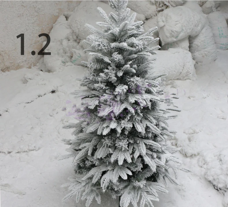 A-2001 Individueller 90CM-400CM Beflockter Knstlicher Weihnachtsbaum mit  Kunstschnee fr Dekoration