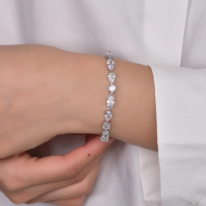 Bracelets for women bracelet charms fashion ladies clothing accessories jewelry  CZ stone crystal diamond bracelet