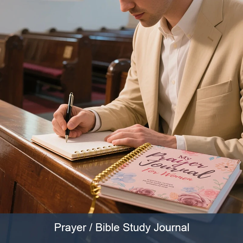 Custom Gratitude Prayer Journal Diary Bible Study Affirmation Mindfulness Inspirational Sublimation Book Planner for Women