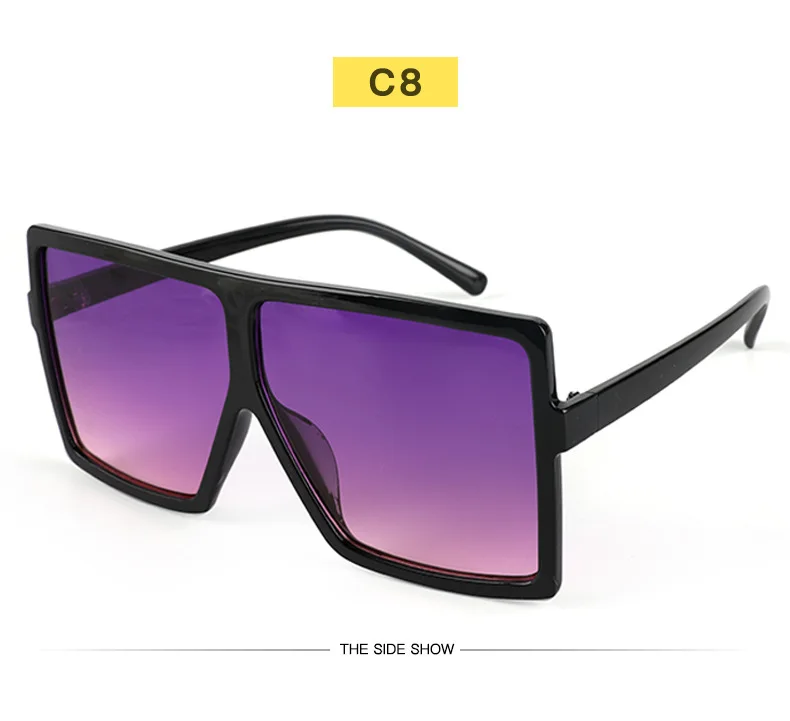  GHXAKPT - Lentes de sol cuadrados de lujo para mujer, lentes de  sol de moda con montura grande, UV400 (color de la montura: otros, color de  las lentes: negro) : Ropa