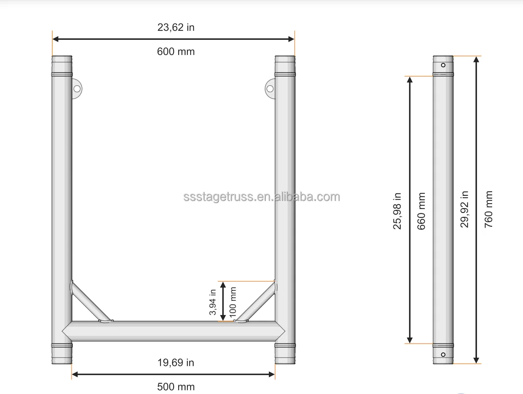 700mm u frame truss for event-8