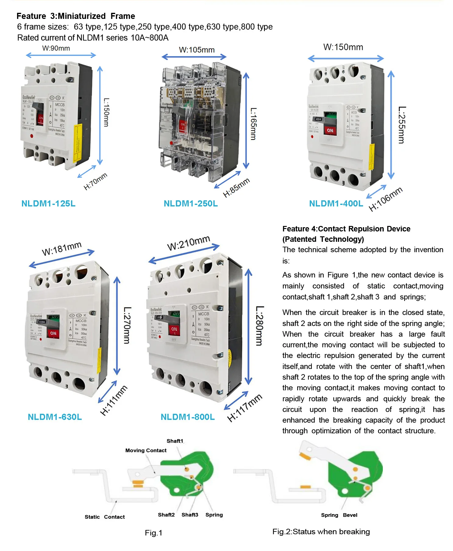 IEC60947-2 Certification MCCB Saudi SEC Approved 16A Circuit Breaker ...