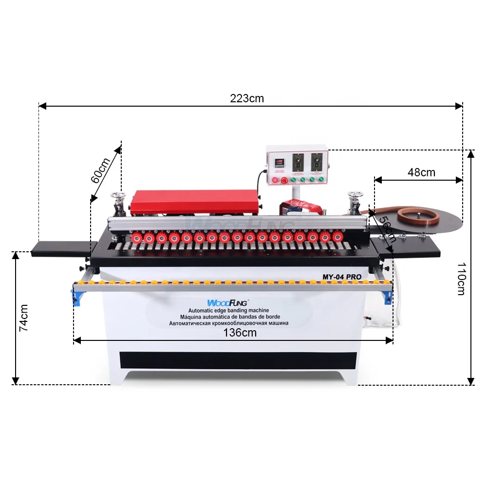 Edge Banding Machine My04 Pro Edgebander Automatic for Furniture PVC and ABS