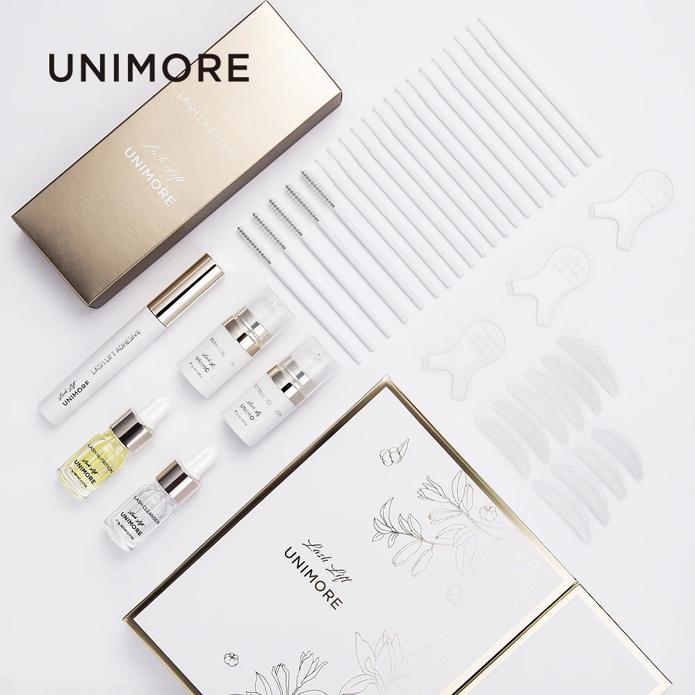 Набор для подтяжки ресниц Unimore саше крем тинт бровей мастер набор перманентной