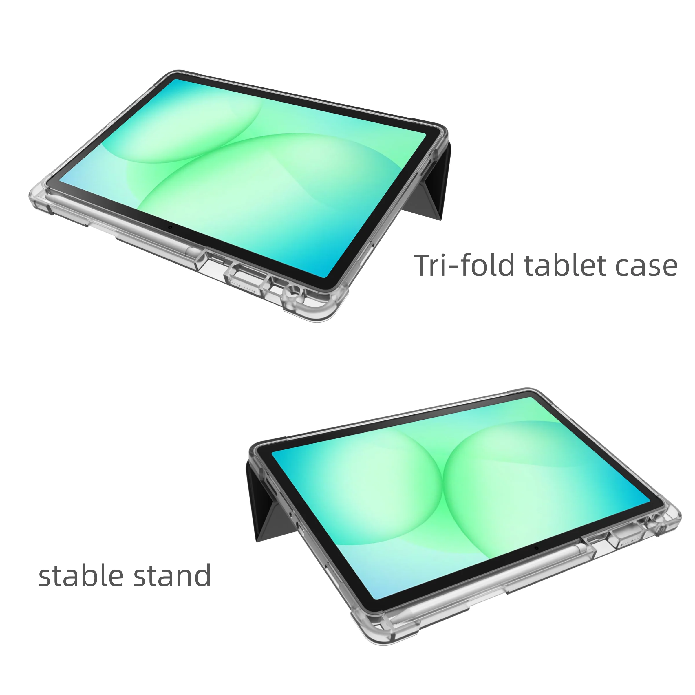 product for tpu shockproof tri fold tablet case with magnetic  anti fingerprint features for tab a11 a9-7