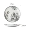 Black 10 inch Flat Plate