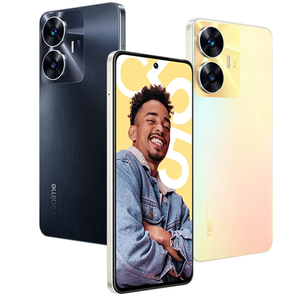 Móvil  realme C55, Gold, 256 GB, 8 GB RAM, 6.72  Full HD+, Mediatek Helio  G88 Octa Core, 5000 mAh, Android 13