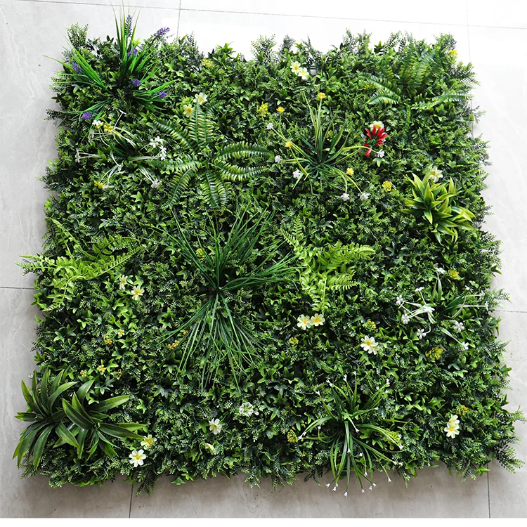 Colorful Green Plastic Plant Foliage Panel Boxwood Hedge Artificial Grass Wall Design Buy