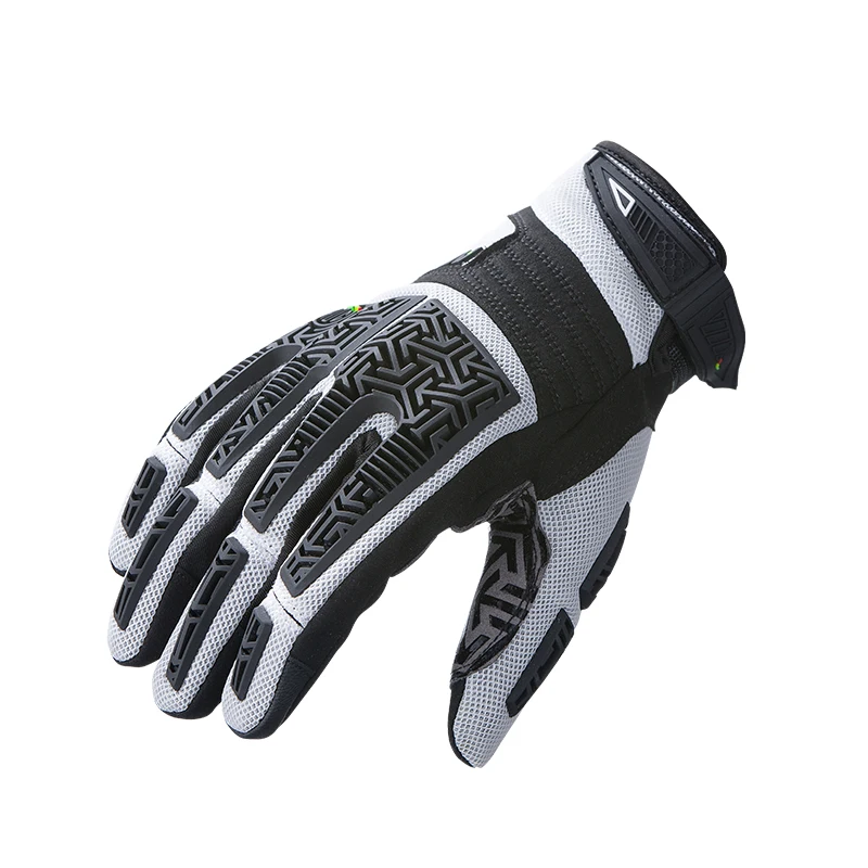 Gloves Genuine Leather Motocross Gloves Highway Auto Motorcycle Racing Sports Gloves Black