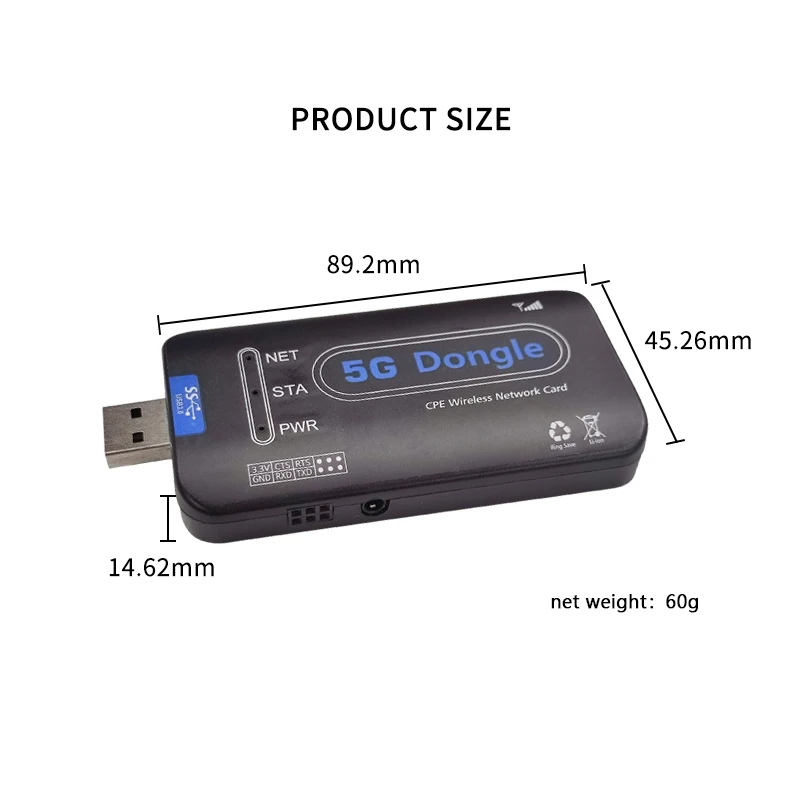 Portable 5G USB Dongle With sim slot 4G LTE dongle modem