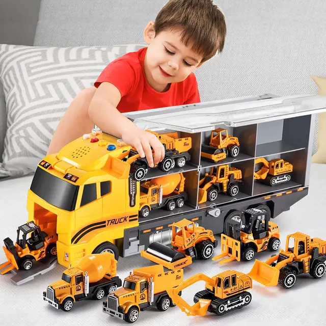 cars excavator friction car amazons best sellers vehicle play mat interactive toy vehicles diecast other toys