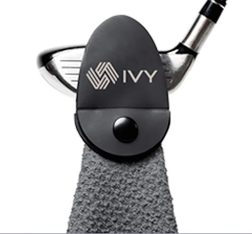 Hot Selling Small Rectangle Custom Waffle Magnetic Microfiber Golf Towel with Magnet