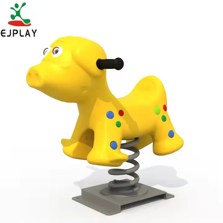 Animal Shape Outdoor Spring Rider - EJPLAY Plastic Rocking Horse