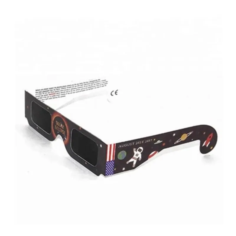 Factory Wholesale Cardboard Eclipse Glasses Custom Logo Paper Solar Eclipse Glasses