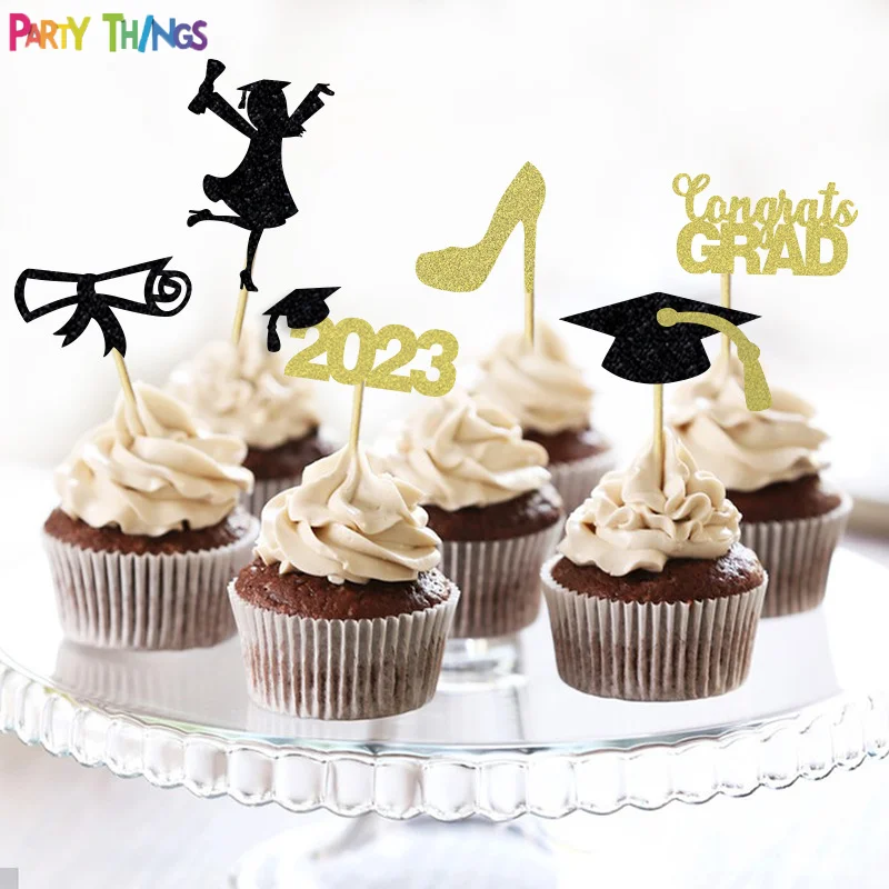 Adornos De Magdalenas Para Graduación,Adornos Decorativos Para Pastel Para  Niña,Fiesta Temática De Graduación,Papel Para Cupcakes,Suministros Para  Fiesta,2023 - Buy La Graduación Cupcake Topper,Papel Cupcake Topper,Las  Niñas De Fiesta Tema Topper De La