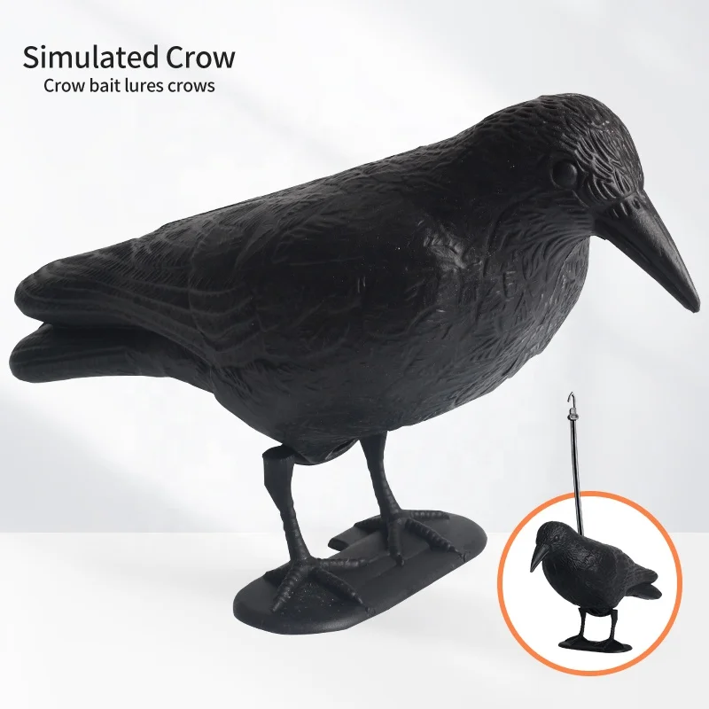 3D Animal Target Simulation Crow Bow and Arrow Hunting Training Decoy PE Scaring Birds Garden Decoration Archery Accessories