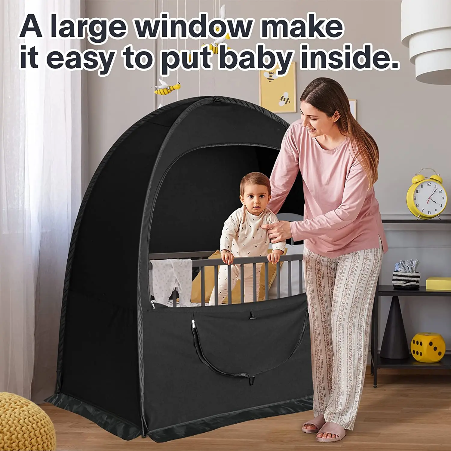 Travel Baby Crib Tent To Keep Baby From Climbing Out Baby Crib Canopy Tent Sleeping Pod Crib Cover Black Sensory Blackout Tent Alibaba