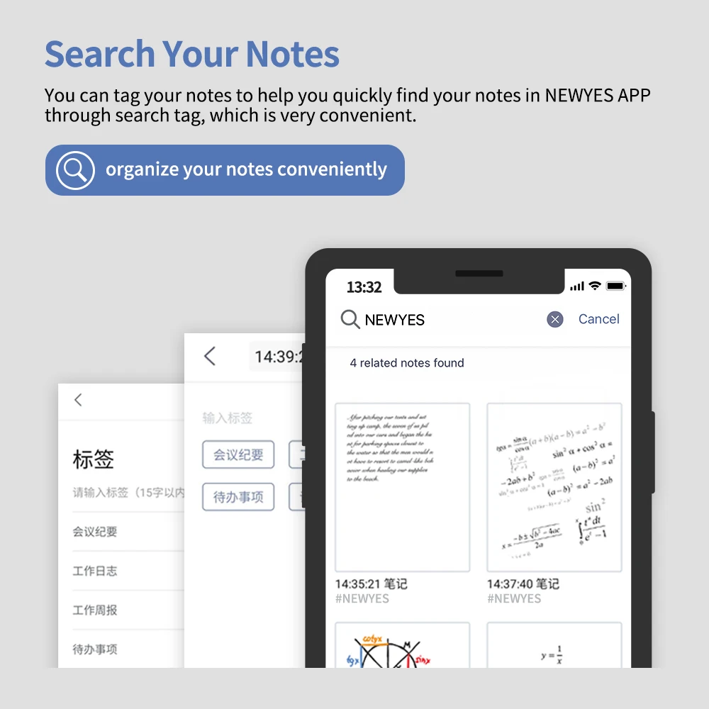 NEWYES Sync Handwriting Recognition Pen Syncpen Digital Cloud Electronic Erasable Smart Pen Set