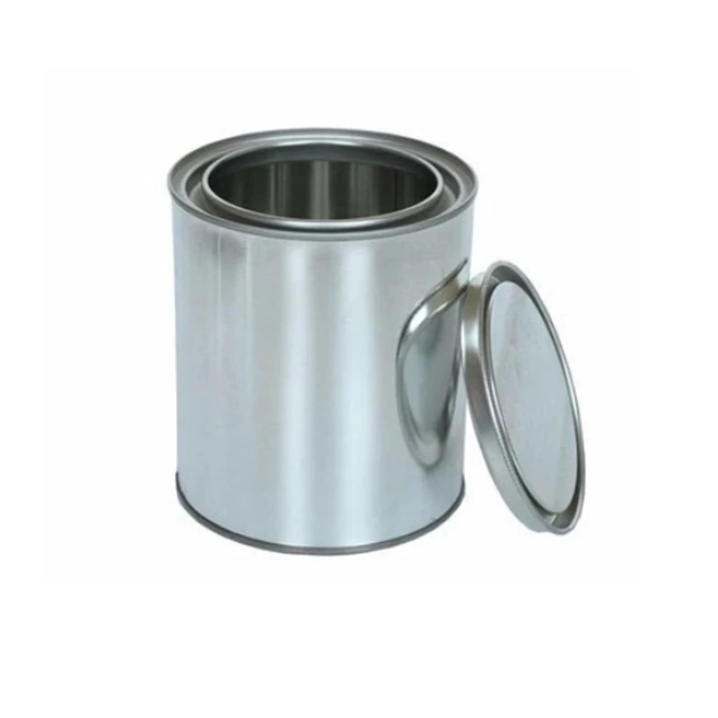 6 Pièces Boîtes Métal Vide Peinture Avec Couvercles - Quart Taille Half Pint Pour Stockage Peinture Et Artisanat (0.3L)