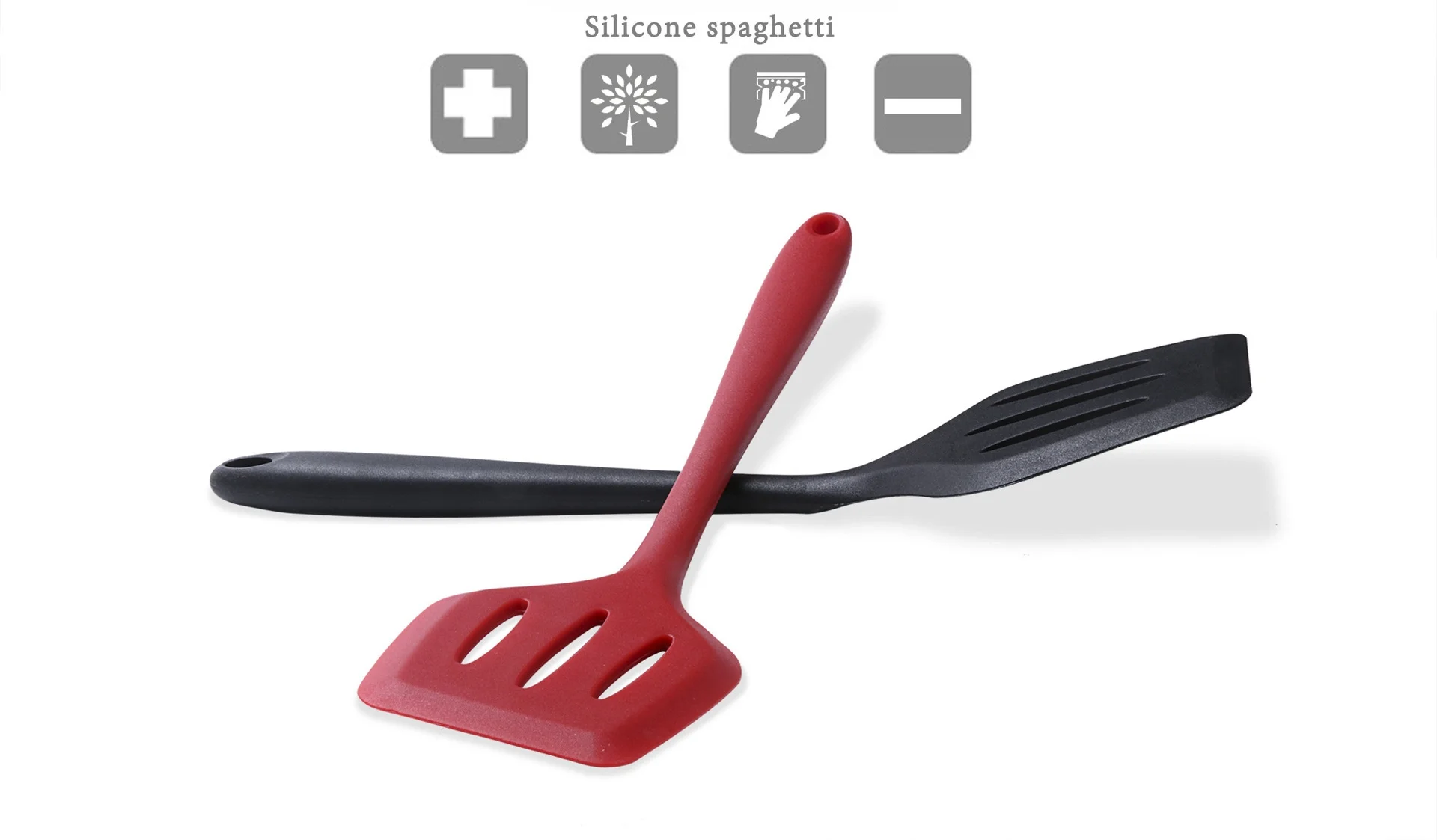 High-Temperature Resistant Silicone Slotted Spatula Non-Stick Kitchen Utensil for Frying Baking Pastry Special Tool for Baking factory