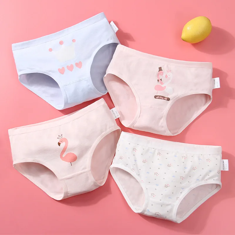 4pc/lot cotton panties for kid girls