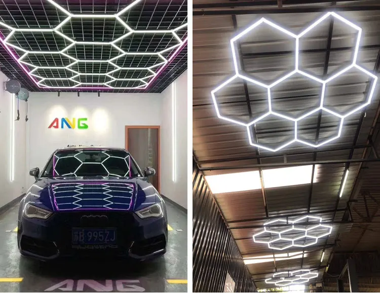 110 Volt Hexagon Led Lights Tube 8ft*16ft Led Car Detailing Light For