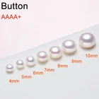 Pearl Pearls Loose Pearls Wholesale 4a-5a Grade High Luster Flatback Pearl Button Pearl 2-13mm Natural FreshWater Loose Pearls