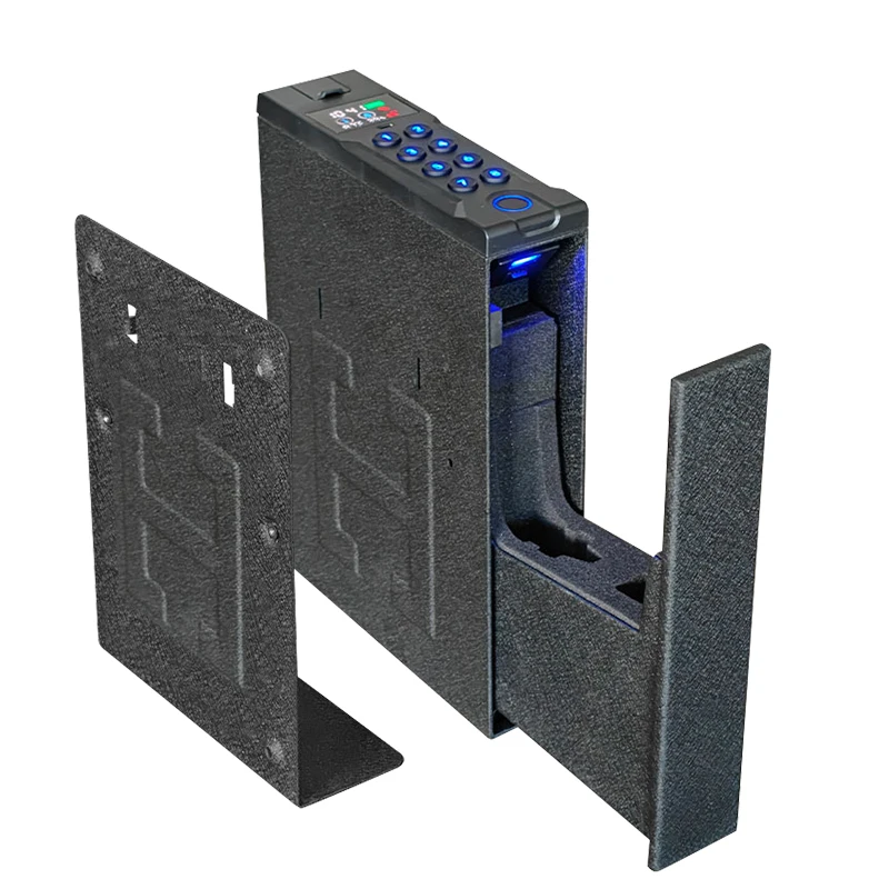 New Panel Car Home Fingerprint Password Screen Display Humidity Temperature Time Rapid Access Tactical Gun Box