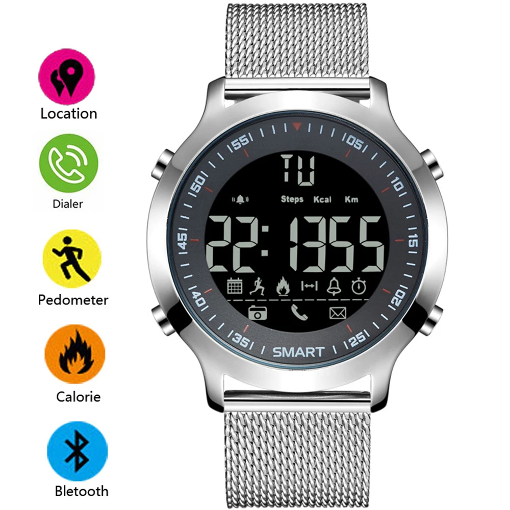 ex18 sports smart watch ip68 waterproof 5atm passometer xwatch