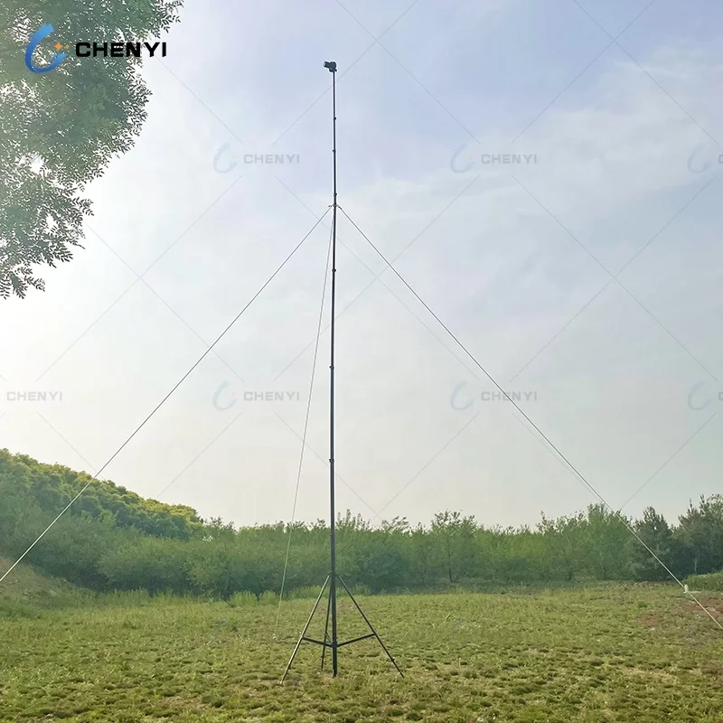 7 Meter 9 Meter 15 Meter Strong and Stable Carbon Fiber  Telescopic Tripod Pole for Camera