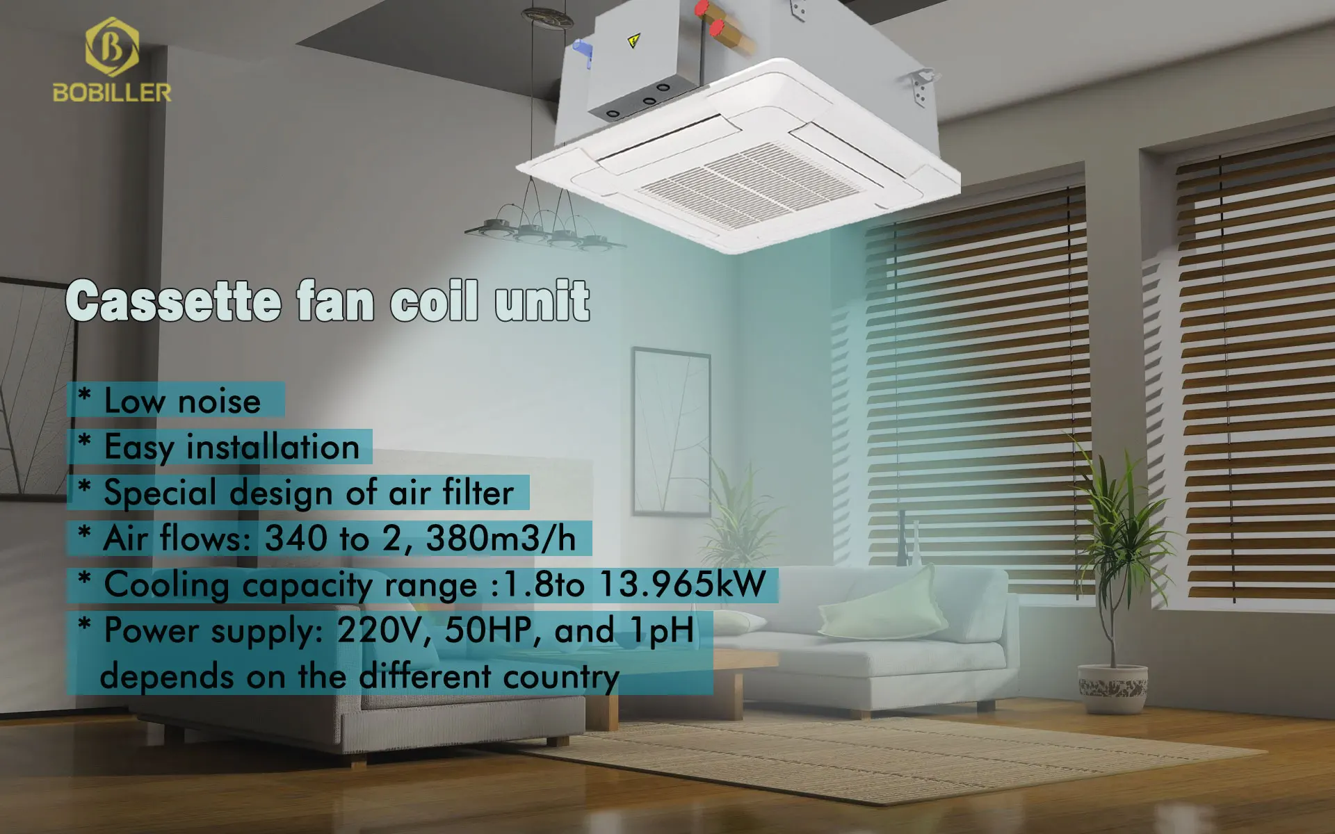 Fan Coil Unit, BOBILLER, Ceiling - detail 2