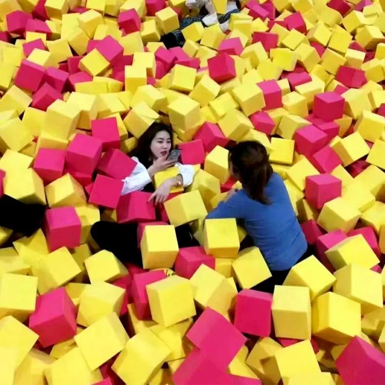 High Resilience Foam Cube For Build Indoor Trampoline Location Durable